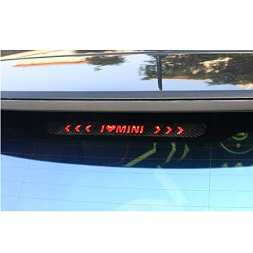 SLONG Carbon Fiber Stickers and Decals High Mounted Stop Brake Lamp Light Car Styling for BMW Mini Cooper Countryman R60 Accessories
