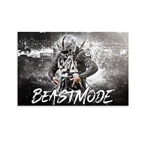 GSDGH American Football Player Superstar Marshawn Lynch Sports Poster Poster Decorative Painting Canvas Wall Art Living Room Decor Posters Bedroom Painting 12x18inch-30x45cm- GSDGH American Football Player Superstar Marshawn Lynch Sports Poster Poster Decorative Painting Canvas Wall Art Living Room Decor Posters Bedroom Painting 12x18inch-30x45cm-