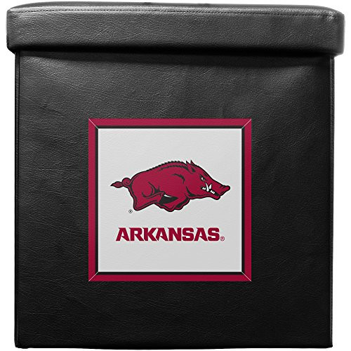 Duck House NCAA Arkansas Razorbacks Foldable Ottoman Box