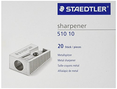 STAEDTLER 51010 Metal Single Hole Sharpener -Pack Of 20-