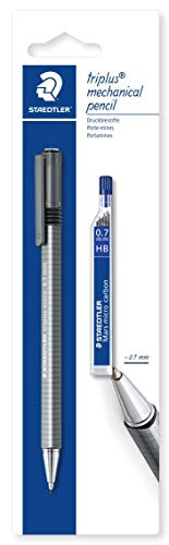 Staedtler Triplus Micro 77427BK25D Triangular Mechanical Pencil 0.7mm with Lead Refill Tube
