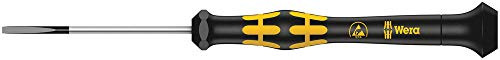 Wera 05030102001 1578 A Kraftform Micro Screwdriver for Slotted Screws  0.30 mm x 1.8 mm x 60 mm