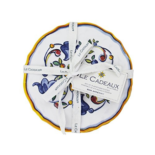 Le Cadeaux Melamine Capri - Set of 4 Appetizer plates Le Cadeaux Melamine Capri - Set of 4 Appetizer plates