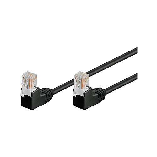 Wentronic 96086 1 m Black Network Cable  CAT5e U UTP Patch Cable -UTP- Network Cable -1 m  RJ-45 RJ45  Cat 5e  U UTP Patch Cable -UTP-  Black-