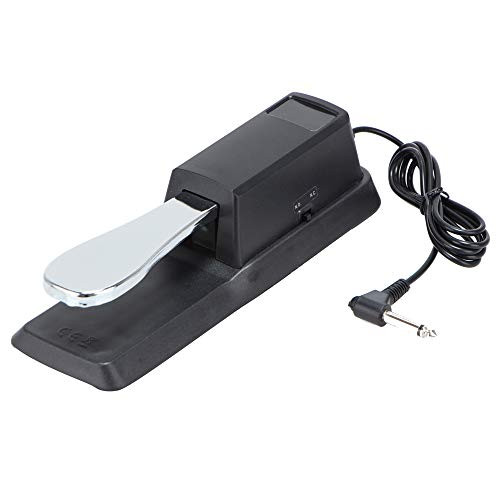 Sustain Pedal for Keyboard Digital Piano Foot Damper Pedal Sustain Pedal Universal Foot Damper for Digital Electronic Piano Keyboard  -Carbon Black- Sustain Pedal for Keyboard Digital Piano Foot Damper Pedal Sustain Pedal Universal Foot Damper for Digital Electronic Piano Keyboard  -Carbon Black-