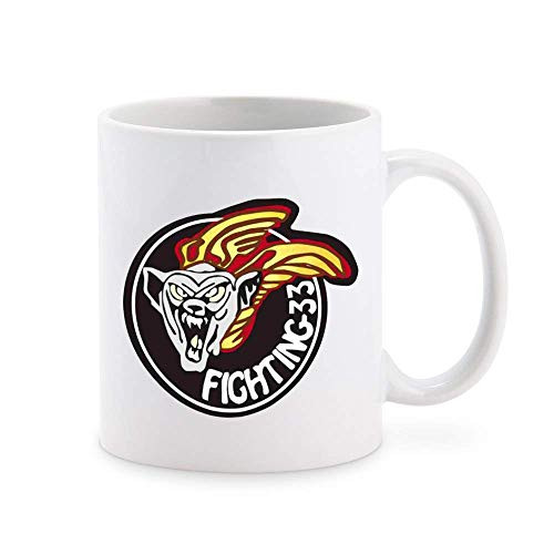 US Navy VF-33  Fighting 33  Patch Military Veteran USA Pride Coffee Mug Tea Cup Novelty Gift Mugs 11 oz
