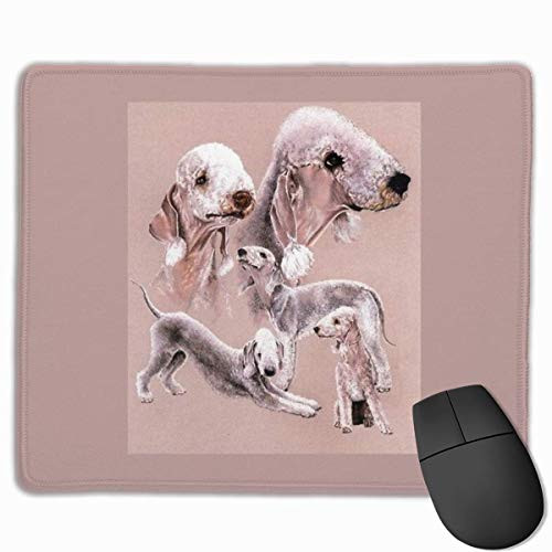 Bedlington Terrier Mouse Pad Non-Slip Rubber Gam-ing Mousepad Rectangle Mouse Mat for Computers Desktops Laptop