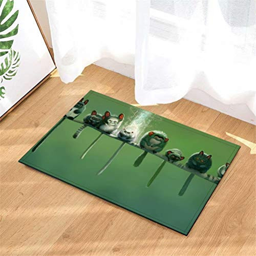 Door Mat Rug Indoor Front Door Shower Bathroom Entrance Mats Rugs Doormat  Non-Slip Doormats  Floor Entryways  Kids Bath Mat  15.7X23.6In.Sprite On A Branch.