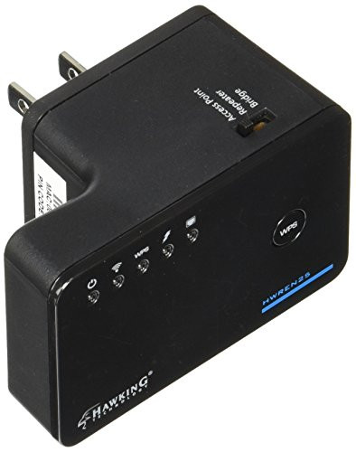 Hawking Technology Wireless-300N Multifunction Range Extender, Access Point, Bridge - Wall Plug (HWREN25)