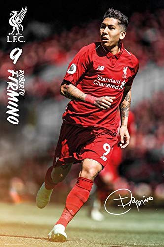 POSTER STOP ONLINE FC Liverpool - Premier League Soccer Poster -Roberto Firmino - Season 2018 2019- -Size 24 inch x 36 inch-