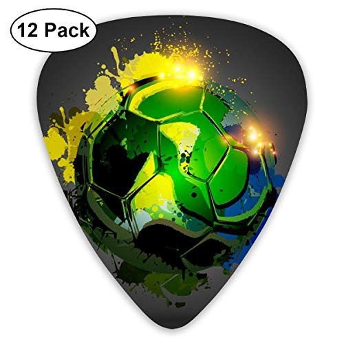 Guitar Picks 12 Pcs Football Light Medium Thin Unique Guitar Gift For Bass  Electric  and  Acoustic Guitars