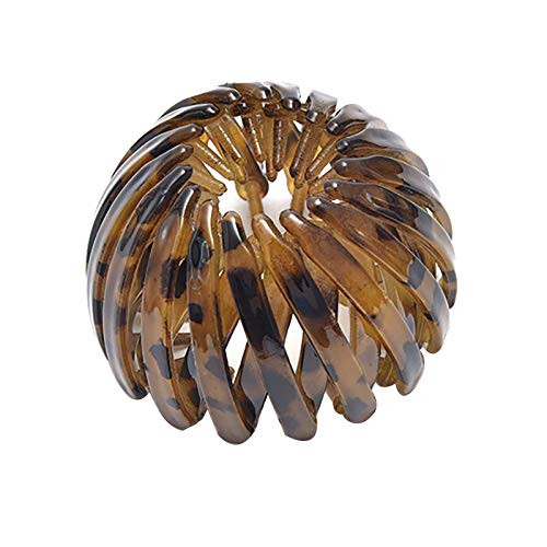 Bird s Nest Hair Bands Ponytail Holder  Meatball Head Hair Claw  Hair Accessory  Expandable Bird Nest Hair Clip for Women Girls Female Ponytail Headwear - Bun Crystal Claw Horsetail Buckle Clip -D-
