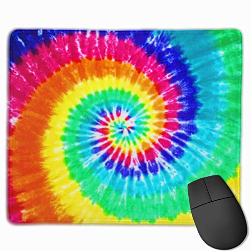 Gaming Mouse Pad Colorful Tie Dye Mice Pad Mat  Non-Slip Rubber Base Mousepad for Laptop Computer PC