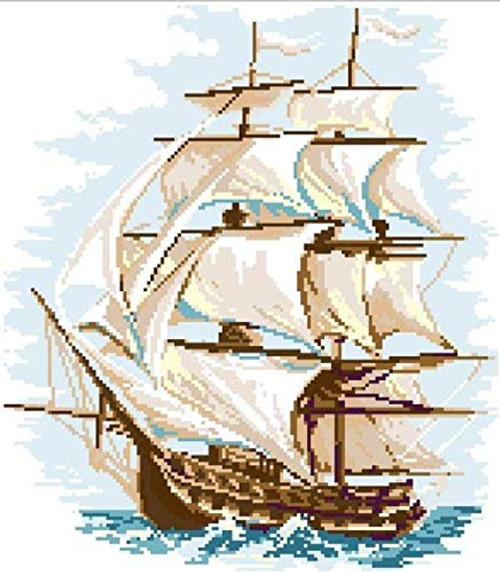 QLCUY Cross Stitch Embroidery Starter Kits Stamped Beginners Embroidery Sailing Boat 16x20inch Kids or Adults Pre-Printed Fabric DIY Embroidery Crafts Needlepoint Kit Cross Stitch Home Decor 11CT QLCUY Cross Stitch Embroidery Starter Kits Stamped Beginners Embroidery Sailing Boat 16x20inch Kids or Adults Pre-Printed Fabric DIY Embroidery Crafts Needlepoint Kit Cross Stitch Home Decor 11CT