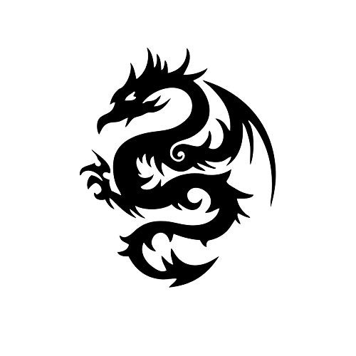 Lplop Cut Sticker Dragon Vinyl Decal Dragon Decal Dragon Car Car Dragon Dragon - 6 Inches Vinyl Decal - Wall Car Laptop Tablet Vinyl Decal Sticker
