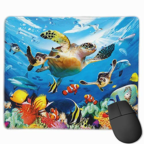 Mouse Pad Journey of The Sea Turtles Mousepad Non-Slip Rubber Gaming Mat Rectangle Pads for Computers Laptop Mouse Pad
