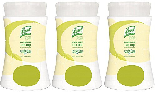 Lysol Power and Free Tap Top Multi-Purpose Cleaner Pump, Citrus Sparkle, 14 Ounce, (Pack of 3)