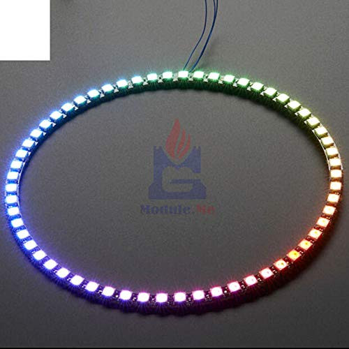 60 Bits Digital WS2812 RGB LED Ring Full Color Highlighting WS2812 5050 SMD LEDs Strip Module Microcontroller DC 5V for Arduino