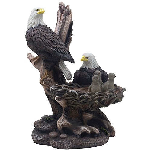 Patriotic American Bald Eagle Family Statue in Rustic Home Decor Sculptures & Figurines and Wildlife Bird Gifts Patriotic American Bald Eagle Family Statue in Rustic Home Decor Sculptures & Figurines and Wildlife Bird Gifts