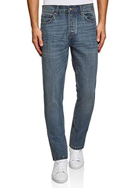 oodji Ultra Men s Basic Mid-Rise Jeans  Blue  31W   34L -US 31   M- oodji Ultra Men s Basic Mid-Rise Jeans  Blue  31W   34L -US 31   M-