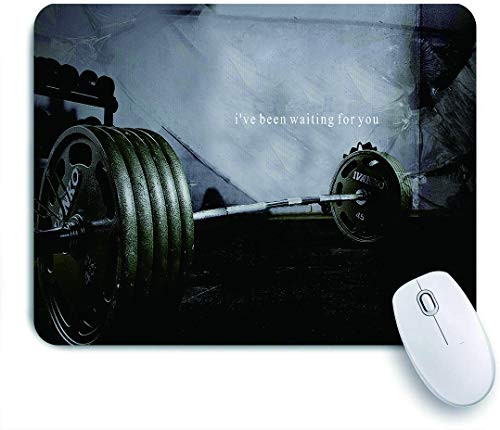 KGSPK Mousepad Gaming Mouse Pad Barbell Gym Bodybuilding Non Slip Rubber Base Mouse mats Customized for Office Home Computer Desk latop Mouse mat