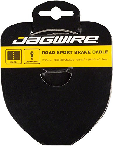 Jagwire - Sport Slick Stainless 1.5 mm Brake Cable - for Road Bike - SRAM and Shimano Compatible - Polished Slick Stainless Steel - 2750 mm