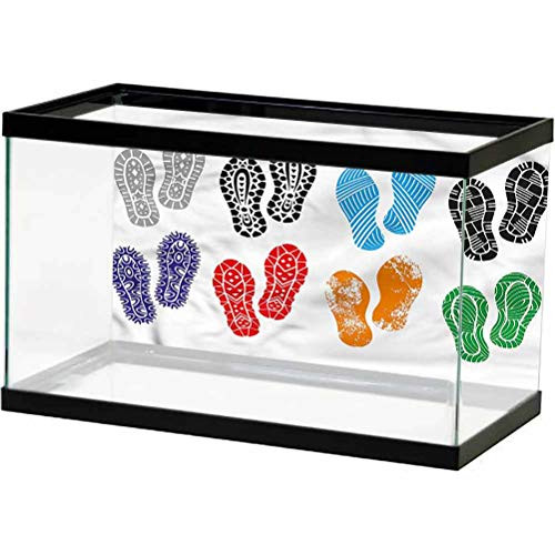 ScottDecor Modern Aquarium Photography Background Foot and Shoe Prints Backdrop Decoration Paper Cling Decals Sticker L24 X H24 Inch ScottDecor Modern Aquarium Photography Background Foot and Shoe Prints Backdrop Decoration Paper Cling Decals Sticker L24 X H24 Inch