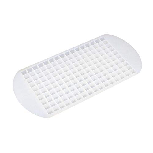 Fiudx Ice Cubes Trays 160 Grids Ice Cube Trays Mini Silicone Ice Cube Trays and Candy Grids Reusable Ice Cube Mold Flexible Easy Release Ice Trays Mold -White-