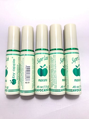 APPLE MASCARA SUPER LASH - AVOCADO -BLACK- -5 PCS-
