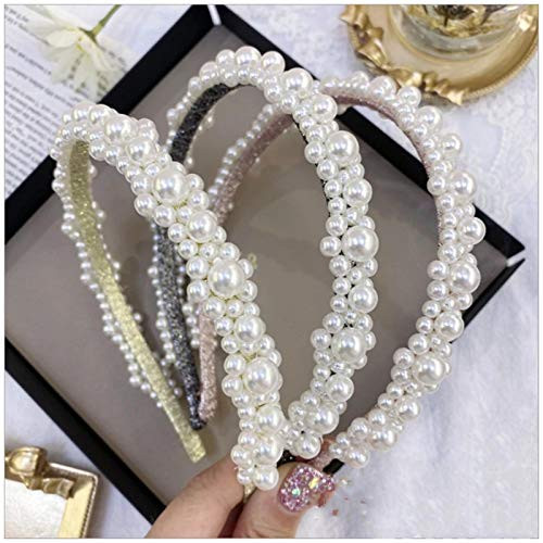 ASLKUYT Fashion hair accessories women s pearl headband princess flower non-slip hairbands headband wild lovely girl hair band headwear 3pcs ASLKUYT Fashion hair accessories women s pearl headband princess flower non-slip hairbands headband wild lovely girl hair band headwear 3pcs