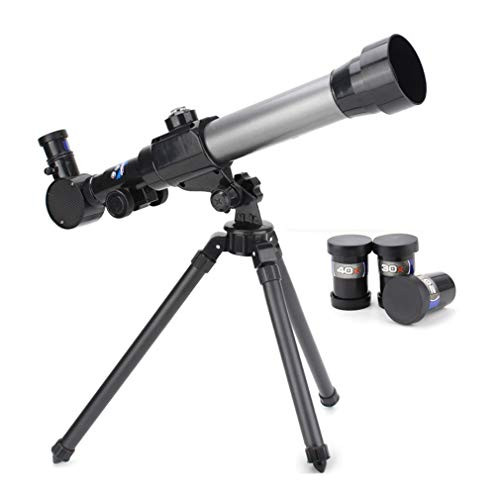 UJKIO Telescope for Kids and Beginners  20X 30X 40X Astronomic Telescope with Tripod Refractor Monocular Scope Toy for Kids  Adults Sky Star Gazing  Birds Watching