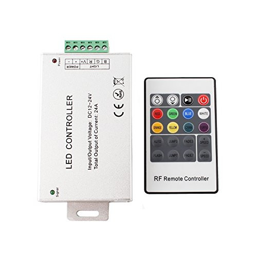 20 Key Wireless RF Remote RGB LED Light Strip Controller for 5050 3528 12-24V