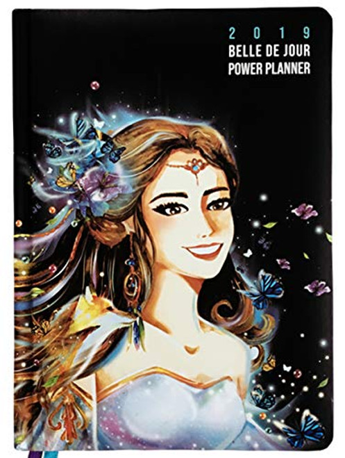 Belle de Jour Power Planner 2019 for Goal and Life - Weekly, Monthly and Yearly Planner - Calendar + Organizer - International Edition - Black, Blue, and Purple