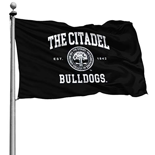 The Citadel Bulldogs Seal Flag Vivid Color and UV Fade Resistant with Brass Grommets 4X6Feet 4x6   Flag