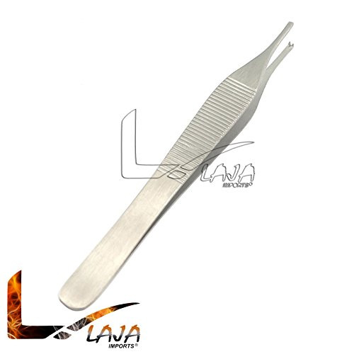 LAJA Imports Tweezer Forceps Adson Forceps Tissue Micro 4 3 4