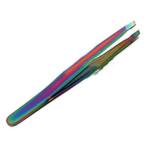 PRECISE CANADA RAINBOW STAINLESS STEEL SLANT TWEEZERS EYEBROW TWEEZERS - SLANT TIP FOR EXPERT EYEBROW SHAPING AND FACIAL HAIR REMOVAL PRECISE CANADA RAINBOW STAINLESS STEEL SLANT TWEEZERS EYEBROW TWEEZERS - SLANT TIP FOR EXPERT EYEBROW SHAPING AND FACIAL HAIR REMOVAL