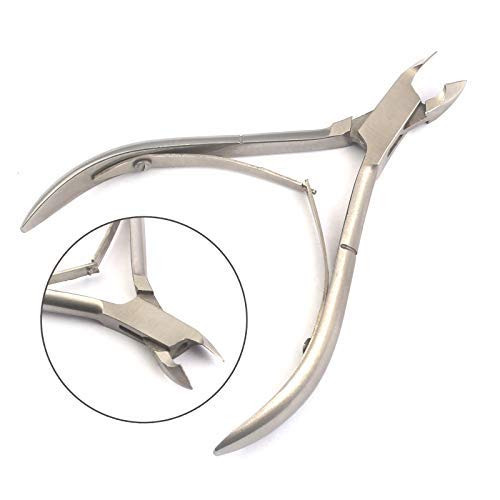 DDP PROFESSIONAL Precision Surgi-Grade Stainless Steel Cuticle Nippers  Double Spring  5mm Jaw -Half Jaw-