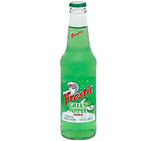 Frostie Soda 12 ounce Glass Bottles -Green Apple  4-