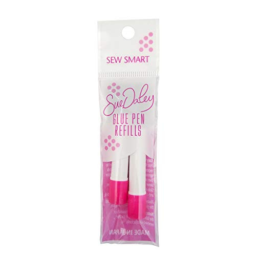 Sue Daley fabric pink glue pen refills epp english paper piecing sewing patchwork glue basting