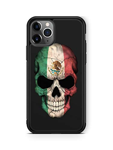 407Case Compatible with iPhone 11 Pro Max Mexico Skull Flag Hybrid Protective Rubber TPU Phone Case -iPhone 11 Pro Max-