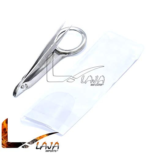 LAJA Imports Tweezers with Magnifier - Stainless Steel Body with Pouch