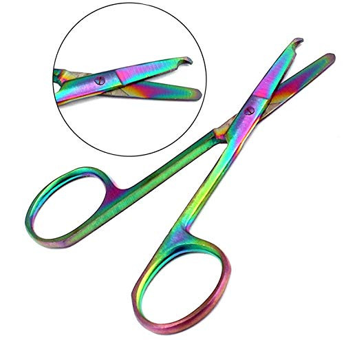 WDL Multi Titanium Color Rainbow Stitch Scissors 3.5 inch Stainless Steel