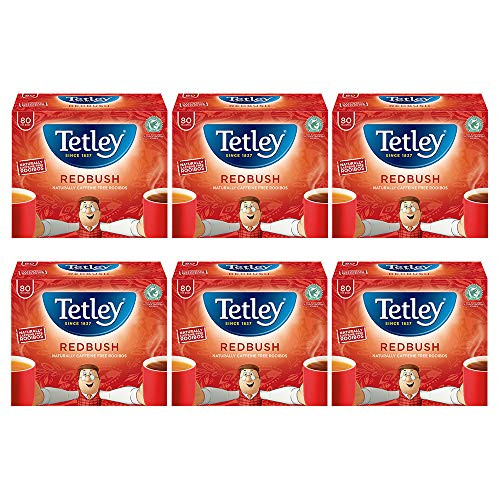 Tetley Redbush 40 Teabags 100 G -pack Of 6  Total 240 Teabags-