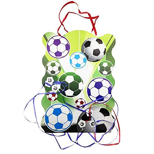 Pinata Football Pinata Football Print Pull String Pinata Small for Birthday Party Party Pinata Goodies Bag 1 pcs