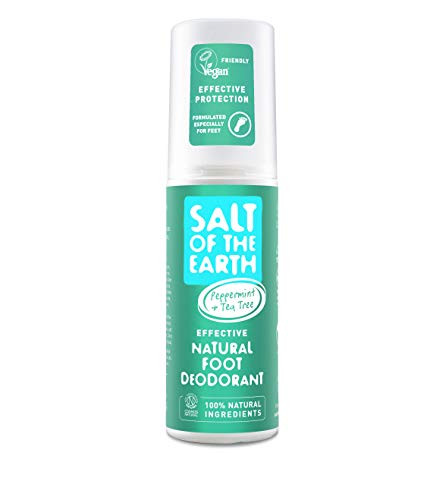 Salt of the Earth Natural Foot Deodorant Spray Cooling Menthol 3.5oz