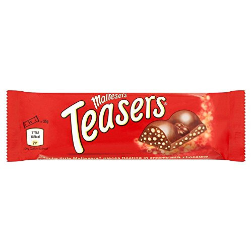 Maltesers Chocolate Bar - 35g - Pack of 6 -35g x 6 Bars-