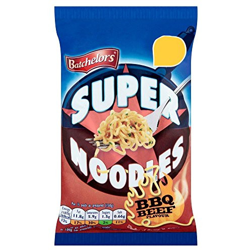Batchelors Super Noodles Barbeque - 100g - Pack of 6 -100g x 6-