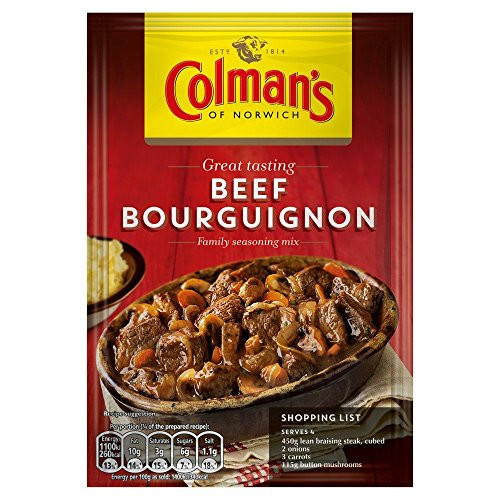 Colman s Beef Bourguignon Mix - 40g - Pack of 8 -40g x 8-