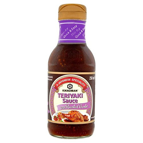 Kikkoman Teriyaki Roasted Garlic Sauce - 250ml -8.45fl oz- Kikkoman Teriyaki Roasted Garlic Sauce - 250ml -8.45fl oz-