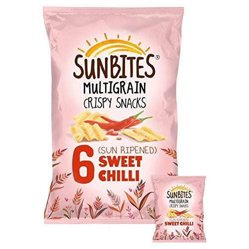 Sunbites Sweet Chilli Multigrain Snacks 25g x - 6 per pack -0.33lbs-